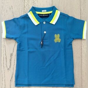 NWT Psycho Bunny Kids Colton Pique Polo 3T